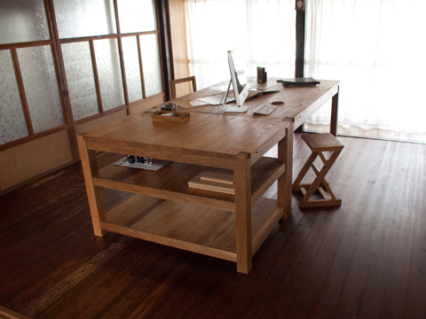 コバヤシスタジオのwork-table ＆ work-shelf画像